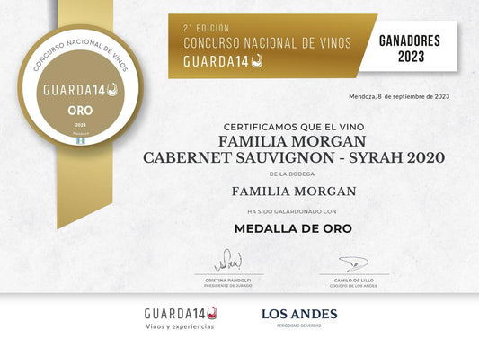 Our 2020 Red Blend won gold in the Concurso de Vinos (Mendoza)!