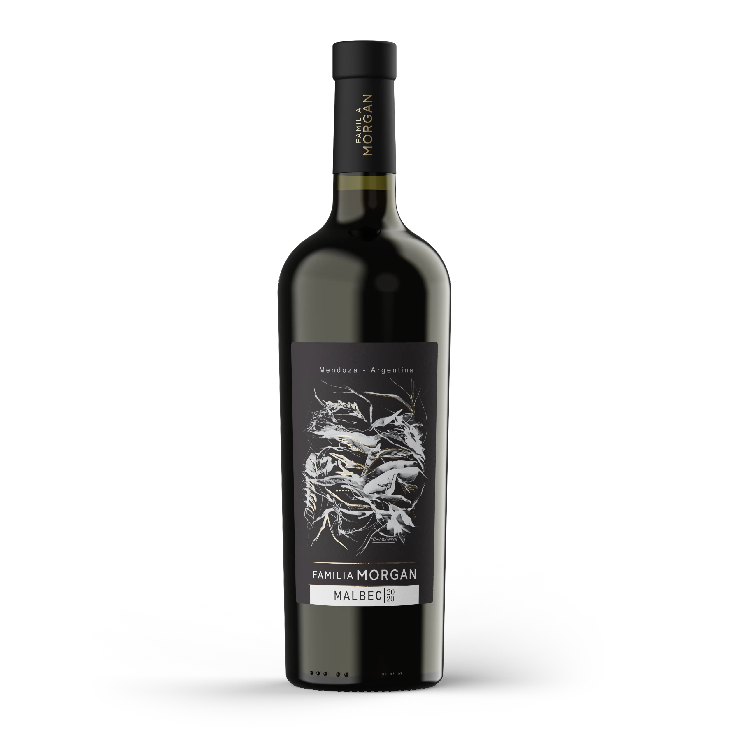 2020 Familia Morgan Unoaked Malbec bottle render