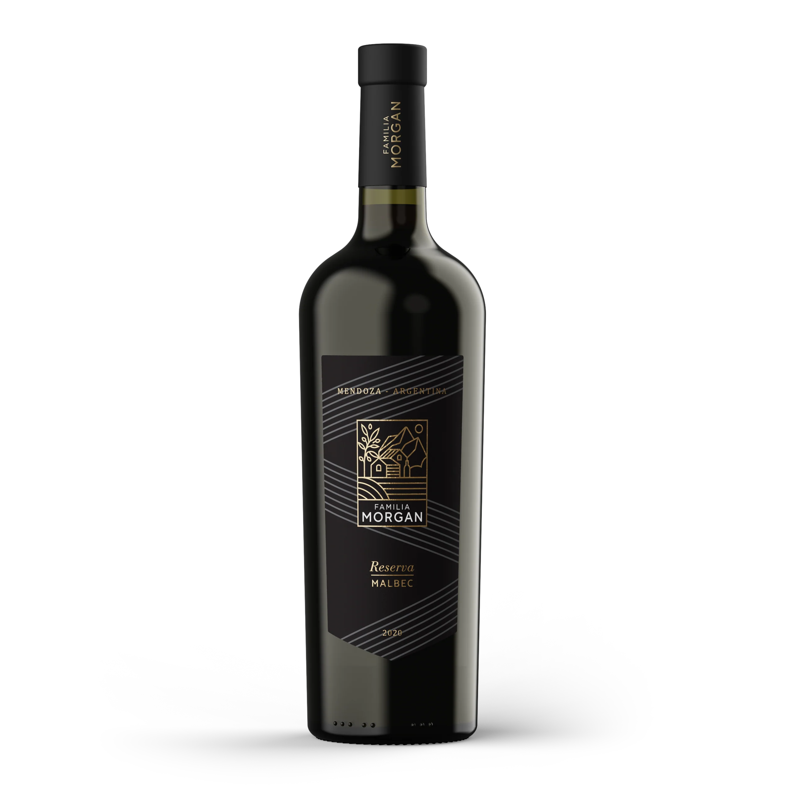 2020 Familia Morgan Malbec Reserva bottle render