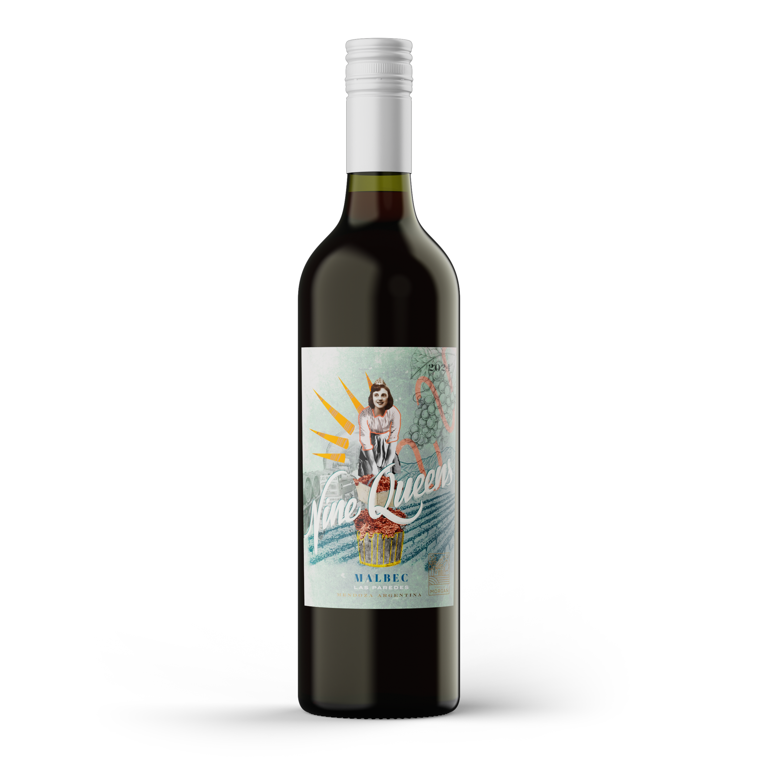 2024 Nine Queens Malbec bottle