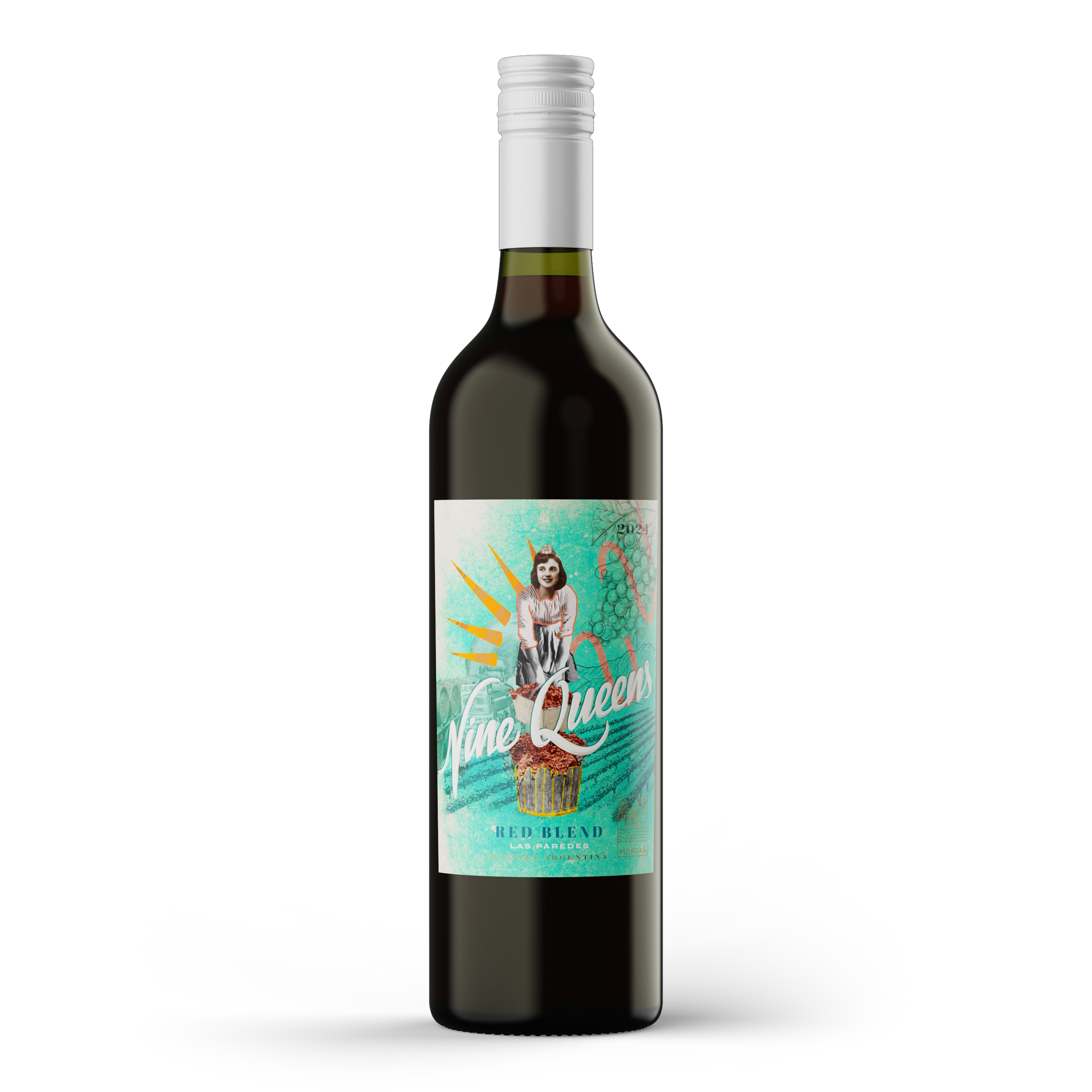 2024 Nine Queens Red Blend bottle