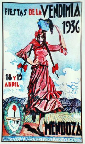 1936 Vendimia festival poster
