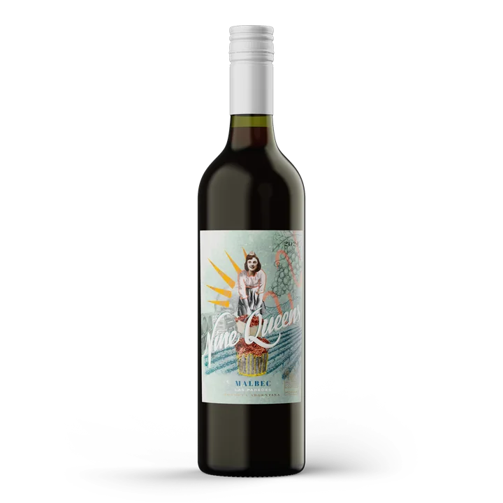 2024 Nine Queens Malbec bottle